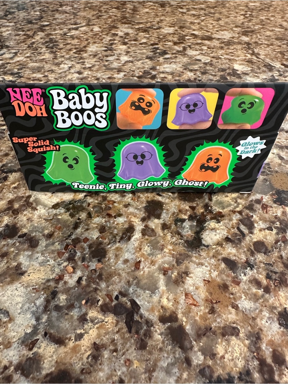 NEE DOH Baby Boos Glow-In-The-Dark Ghosts - Orange, Purple, Green - Picture 5 of 6